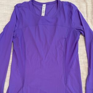 lululemon athletica Vibrant Purple Long Sleeve Tee
